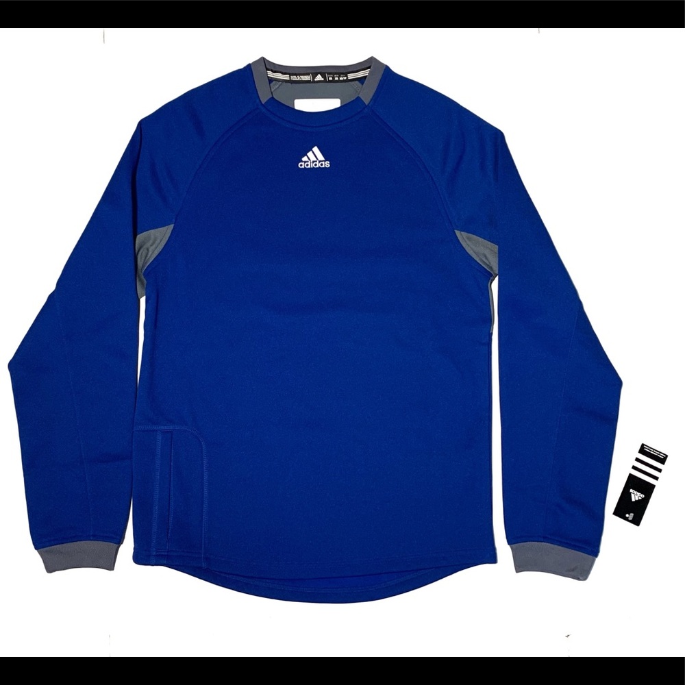 ADIDAS PERFORMANCE DUGOUT FLEECE PULLOVER XS